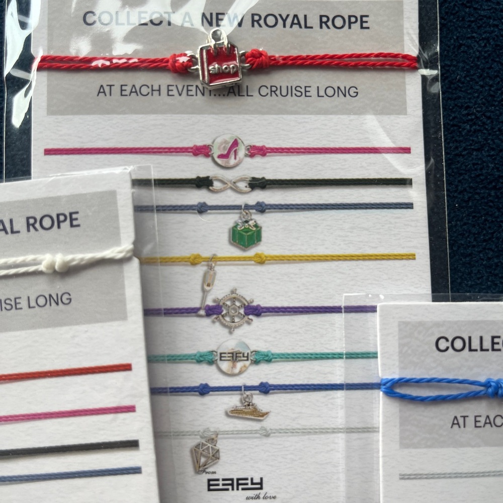 Elegant Multi-Color Rope Bracelets Set - Picture 3 of 4